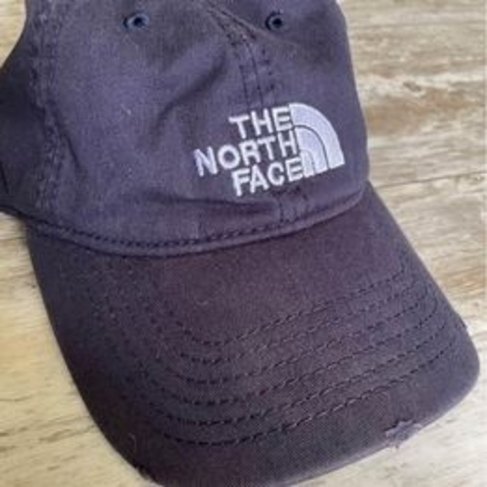 Unisex Adult The North Face Blue Distressed Adjustable Strapback Hat